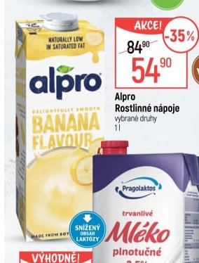 Alpro rostlinné nápoje