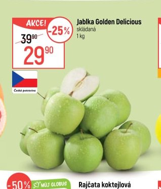 Jablka Golden Delicious