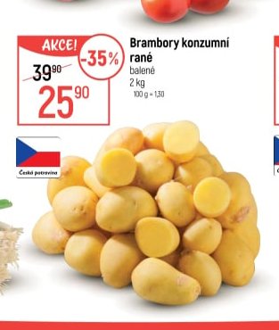 Brambory konzumní rané