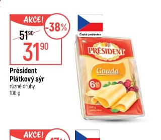 Président Plátkový sýr