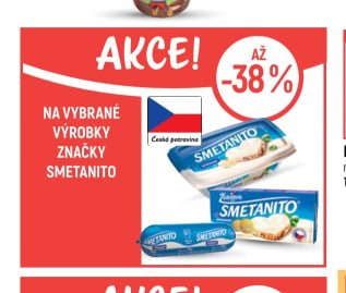 Na vybrané výrobky značky Smetanito