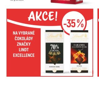 Čokolády značky Lindt Excellence