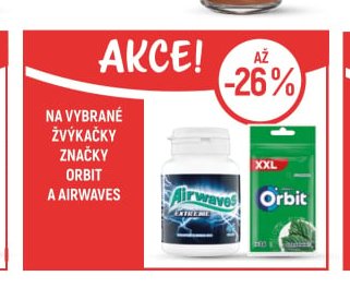 Žvýkačky značky Orbit a Airwaves