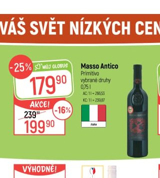 Masso Antico Primitivo 0,75 l