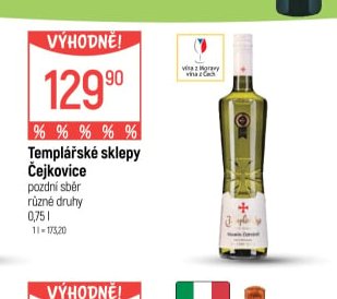 Templářské sklepy Čejkovice 0,75 l