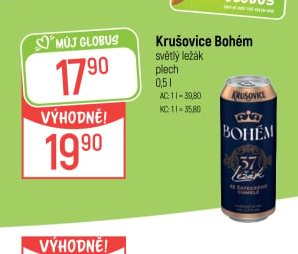 Krušovice Bohém světlý ležák