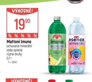Mattoni Imuno ochucená minerální voda