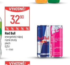 Red Bull energetický nápoj