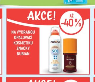 Nubian opalovací kosmetika