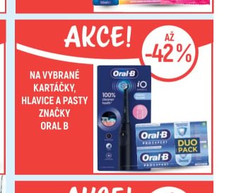 Oral B kartáčky, hlavice a pasty
