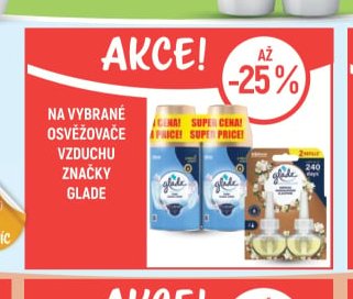Na vybrané osvěžovače vzduchu značky Glade