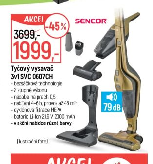 Tyčový vysavač 3v1 SVC 0607CH