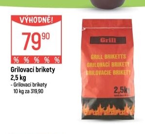 Grilovací brikety 2,5 kg