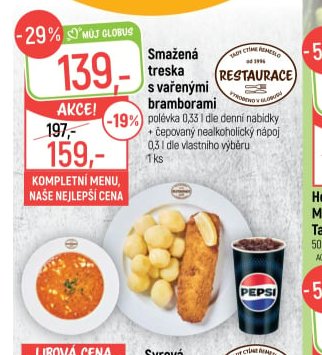 Smažená treska s vařenými bramborami