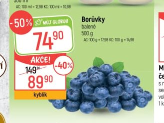 Borůvky 500 g
