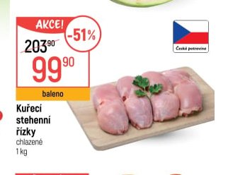 Kuřecí stehenní řízky 1 kg