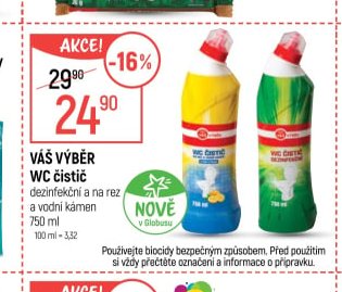 Váš výběr WC čistič