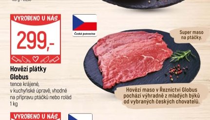 Hovězí plátky Globus