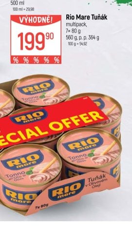 Rio Mare Tuňák multipack 7x80 g