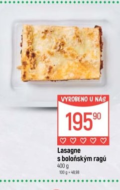 Lasagne s boloňským ragú