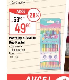 Pastelky KEYROAD Duo Pastel