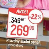 Prázdný školní penál