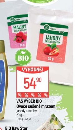VÁŠ VÝBĚR Ovoce sušené mrazem