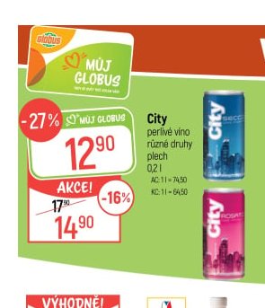 City perlivé víno