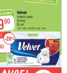 Velvet toaletní papír
