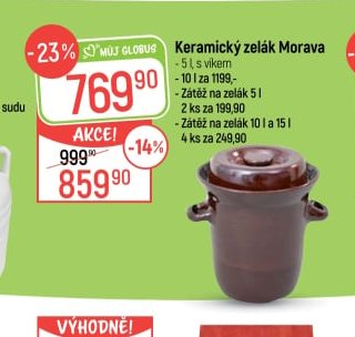 Keramický zelák Morava