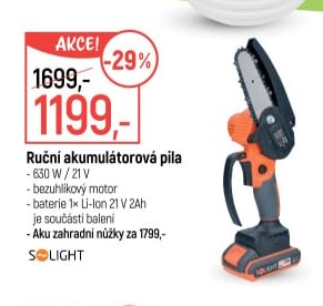 Ruční akumulátorová pila