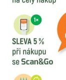 SLEVA 5 % při nákupu se Scan&Go