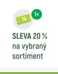 SLEVA 20 % na vybraný sortiment
