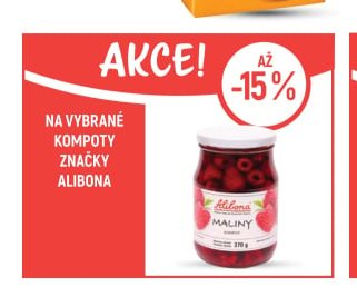 Na vybrané kompoty značky Alibona
