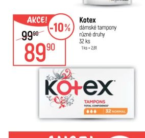 Kotex dámské tampony