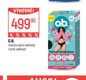 O.B. menstruační kalhotky