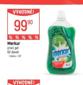 Merkur prací gel