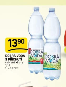 DOBRÁ VODA S PŘÍCHUTÍ vybrané druhy 1,5 l