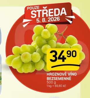 HROZNOVÉ VÍNO BEZSEMENNÉ 500 g