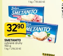 SMETANITO vybrané druhy 150 g