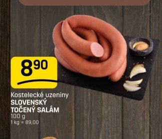 Kostelecké uzeniny SLOVENSKÝ TOČENÝ SALÁM