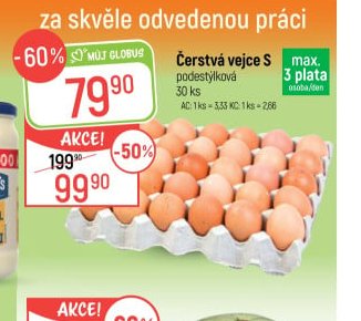 Čerstvá vejce S