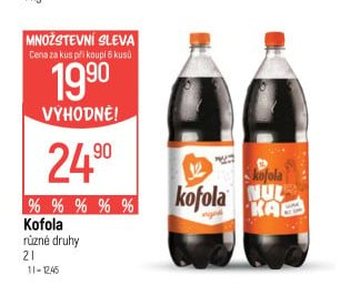 Kofola různé druhy