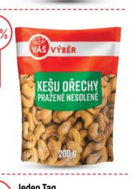 Váš Výběr Kešu ořechy pražené nesolené