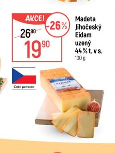 Madeta Jihočeský Eidam uzený
