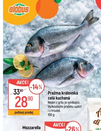 Pražma královská celá kuchaná