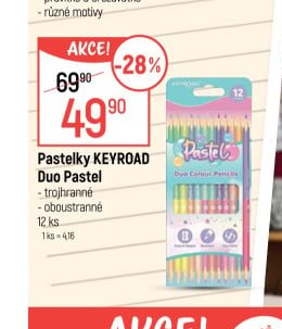 Pastelky KEYROAD Duo Pastel