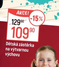 Dětská zástěrka na výtvarnou výchovu