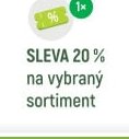 Sleva 20 % na vybraný sortiment