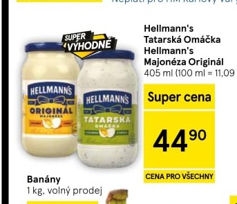 Hellmann's Tatarská Omáčka / Majonéza Originál